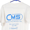 Vintage white CMS Enhancements 1988 Unbranded T-Shirt - womens large