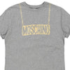 14 Years Moschino Spellout T-Shirt - Medium Grey Cotton