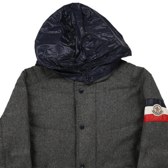 10 Years Moncler Coat - Small Grey Wool Blend