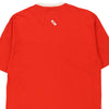 14 Years Versace Spellout T-Shirt - Medium Red Cotton