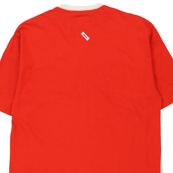 14 Years Versace Spellout T-Shirt - Medium Red Cotton