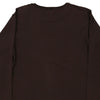 16 Years Armani Spellout Long Sleeve T-Shirt - XL Brown Cotton