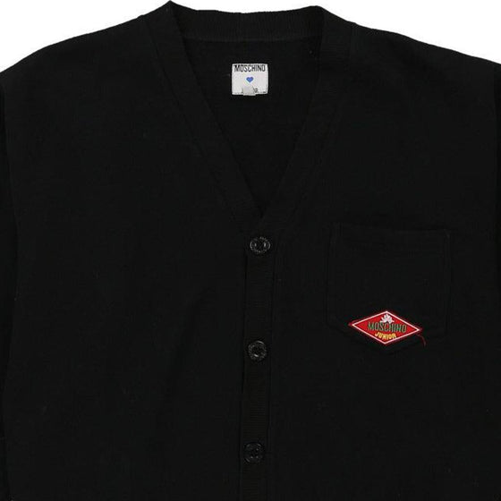 12 Years Moschino Cardigan - Medium Black Cotton