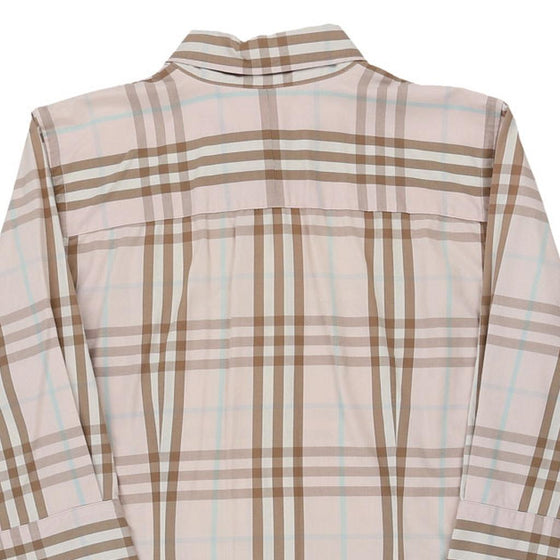 12 Years Burberry London Novacheck Shirt - Medium Beige Cotton