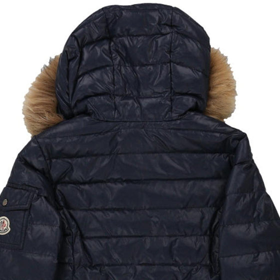 10 - 12 Years Moncler Coat - Medium Blue Polyester