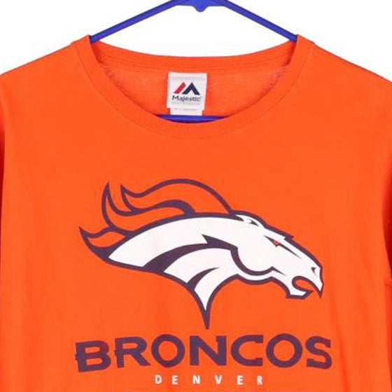 XL Mens Majestic Denver Broncos Button Up Jersey