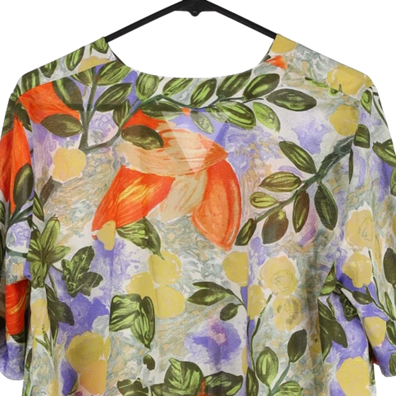 Vintage multicoloured Bazaar Short Sleeve Shirt - womens small