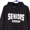 Seniors Brebeuf Champion Hoodie - Small Black Cotton Blend - Thrifted.com