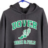 Dover Track & Field Champion Hoodie - XL Grey Cotton Blend - Thrifted.com