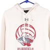 Vintage white Plainfield North Tiger's Under Armour Hoodie - mens medium