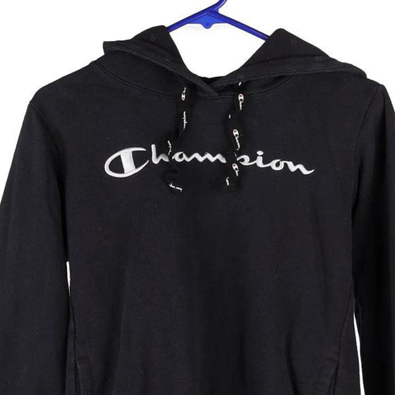 Vintage black Champion Hoodie - womens medium