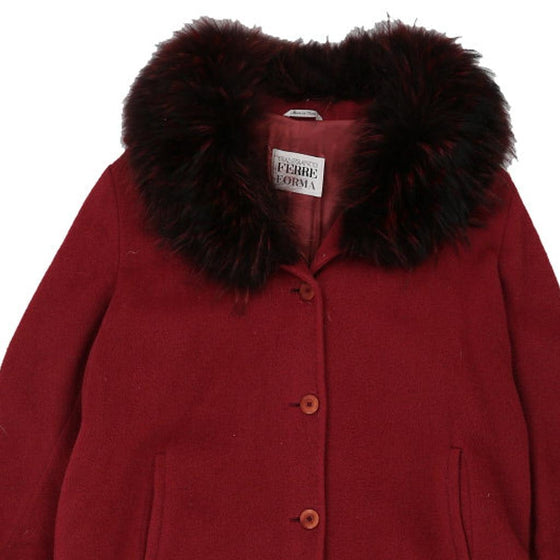 Gianfranco Ferre Overcoat - Large Red Wool