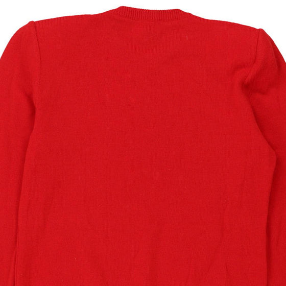 1980s Valentino Jumper - Medium Red Wool Blend