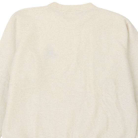 Iceberg Jc De Castelbajac Embroidered Jumper - Large Cream Wool