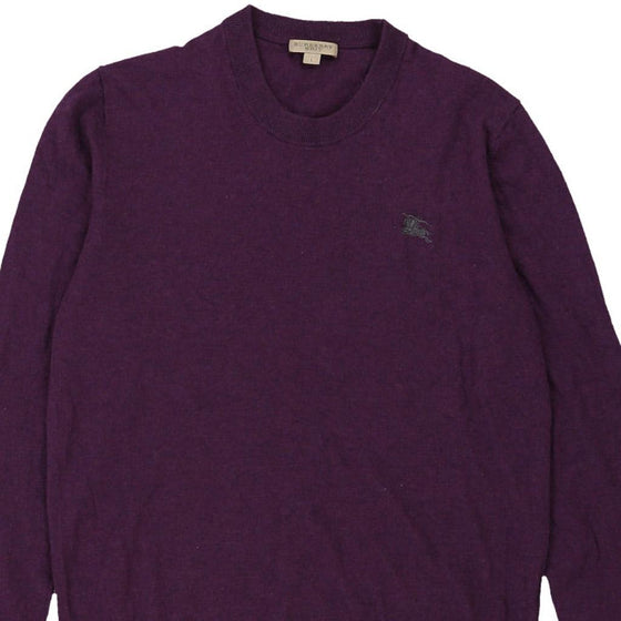 Burberry Brit Jumper - Large Purple Wool