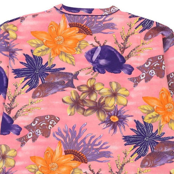 Les Copains Floral Sweatshirt - 2XL Pink Cotton