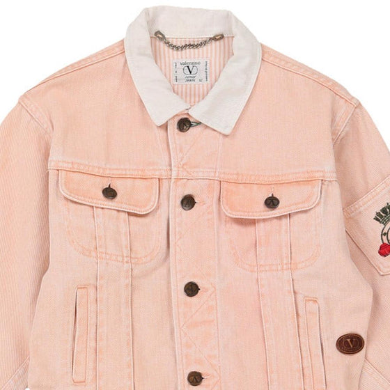 Age 8 Valentino Denim Jacket - Small Pink Cotton