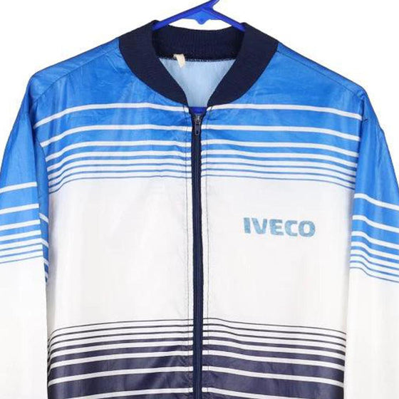 Vintage blue Iveco Unbranded Shell Jacket - mens x-large