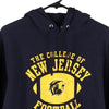 Vintagenavy College of New Jersey Football Champion Hoodie - mens small