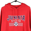 Vintagered Juniata Soccer Champion Hoodie - mens large