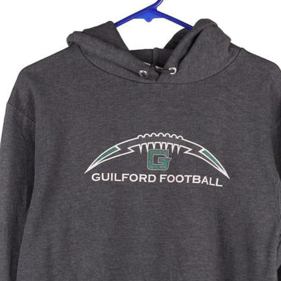 Guilford Football Champion Hoodie - Small Grey Cotton Blend - Thrifted.com