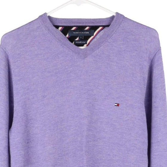 Vintage purple Tommy Hilfiger Jumper - mens small