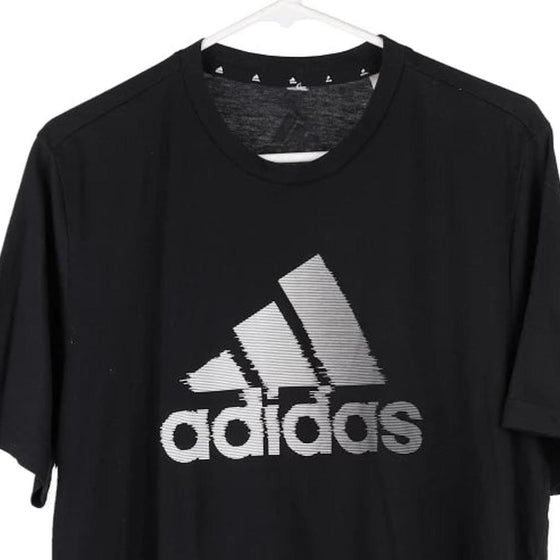 Vintage black Adidas T-Shirt - mens xx-large