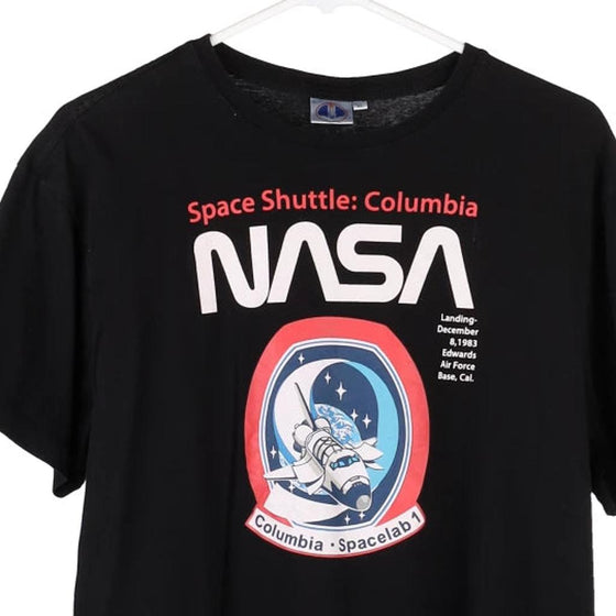 Vintage black Nasa T-Shirt - mens x-large