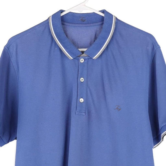 Vintage blue Fay Polo Shirt - mens medium