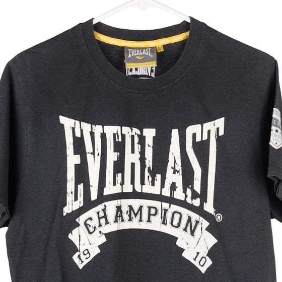 Vintage black Everlast T-Shirt - mens medium