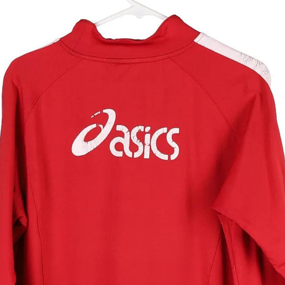 Vintage red Asics Sweatshirt - mens large