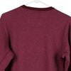 Pre-Loved burgundy Adidas Sweatshirt - mens x-small