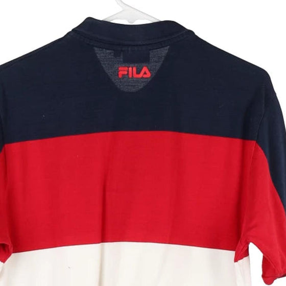 Vintage block colour Fila Polo Shirt - mens x-large