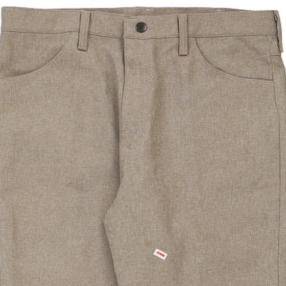 Vintage beige Wrangler Trousers - mens 35" waist