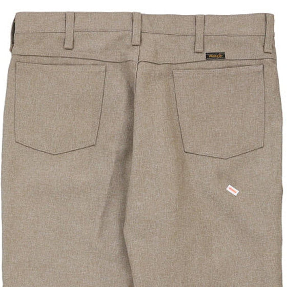 Vintage beige Wrangler Trousers - mens 35" waist