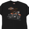 Vintage black Age - 8 Years Harley Davidson T-Shirt - boys medium