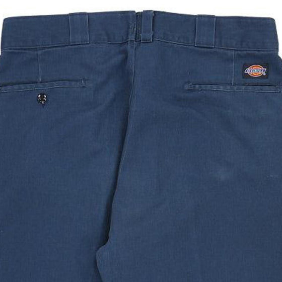 Dickies Trousers - 35W 28L Navy Cotton Blend - Thrifted.com