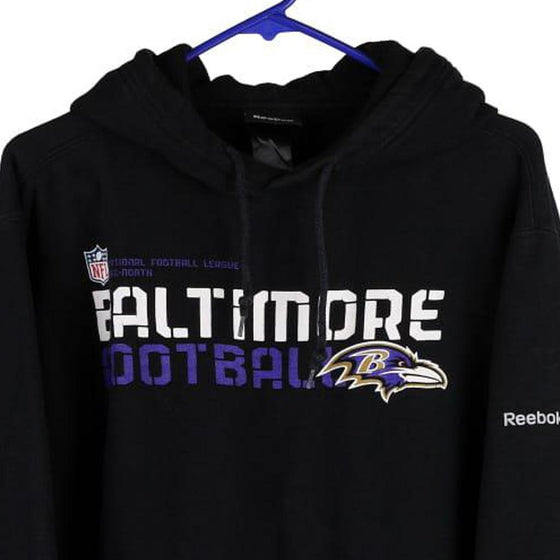 Baltimore Ravens Hooded Sweatshirt Hoodie MEN'S REEBOK NFL GREY