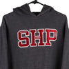 SHP Pennant Hoodie - Small Grey Cotton Blend - Thrifted.com