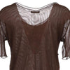 Vintage brown Unbranded Mesh Top - womens large