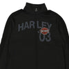 Vintage black Harley Davidson 1/4 Zip - mens large