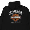 Vintage black Oconomowoc WI Harley Davidson Hoodie - mens xx-large