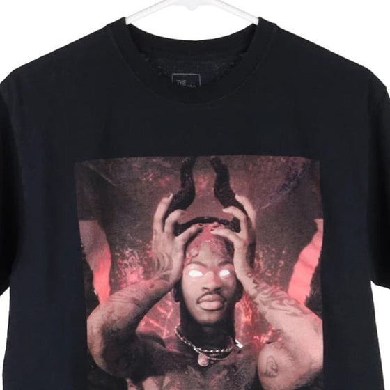 Pre-Loved black Lil Nas X The Thread Shop T-Shirt - mens medium