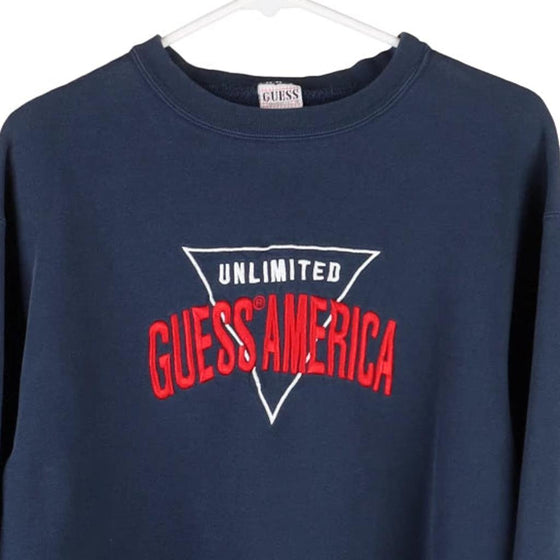 Vintage navy Guess Sweatshirt - womens small