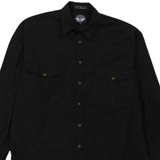 Vintage black Dockers Shirt - mens medium