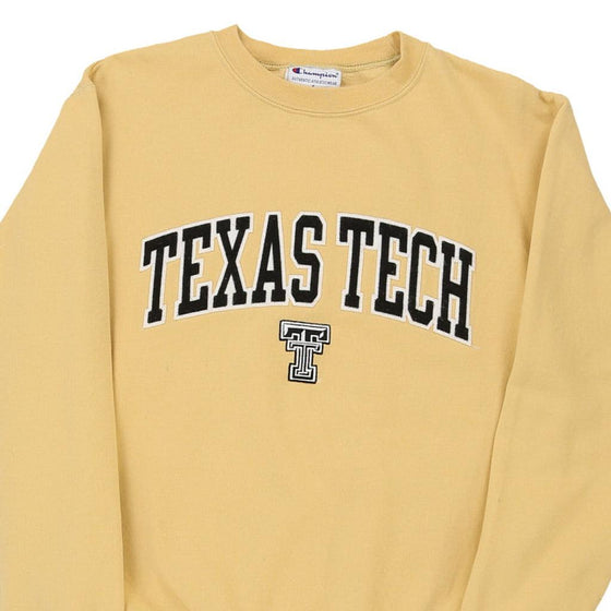 Vintage yellow Texas Tech Champion Sweatshirt - mens small