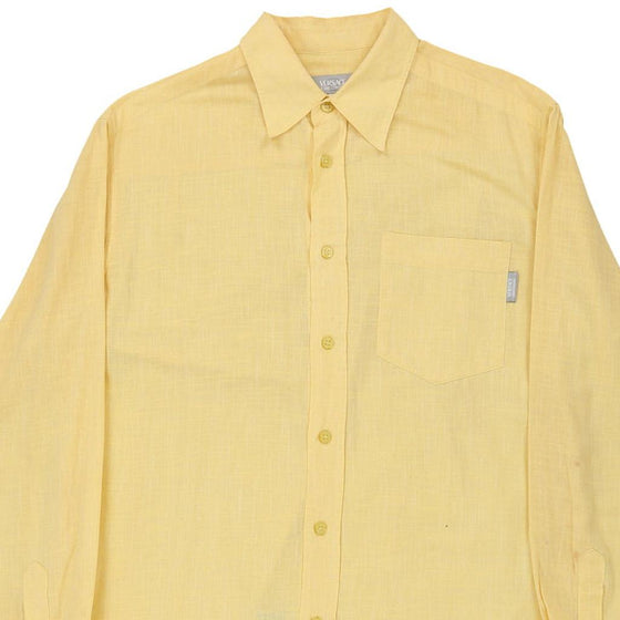 Vintage yellow Versace Shirt - mens large