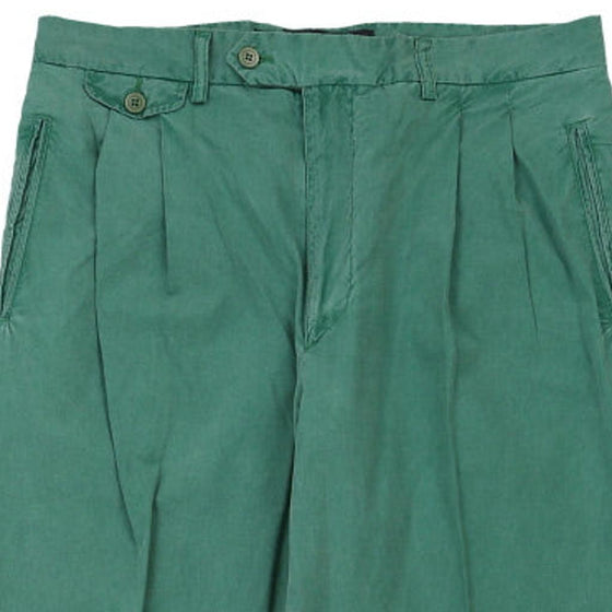 Vintage green Les Copains Trousers - mens 34" waist