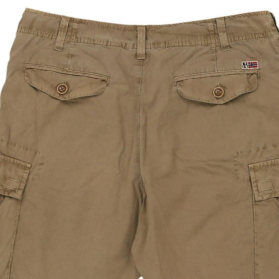 Vintage beige Napapijri Cargo Shorts - mens 33" waist