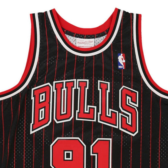 Vintage black Chicago Bulls Mitchell & Ness Jersey - mens medium